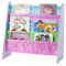 Basicwise 4 Tiered Colorful Lined Kids' Sling Magazine Book Rack QI003460L - alternate 1